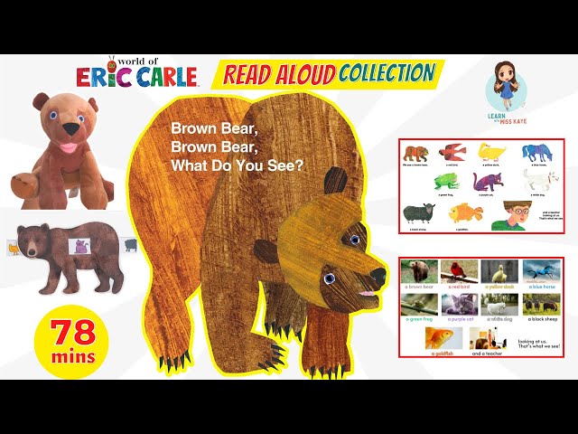 Brown Bear Brown Bear What Do You See Book Read Aloud | Sing Along | Eric Carle Animated Stories