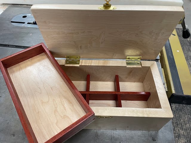 Step by Step Custom Jewelry Box from Maple and Bloodwood