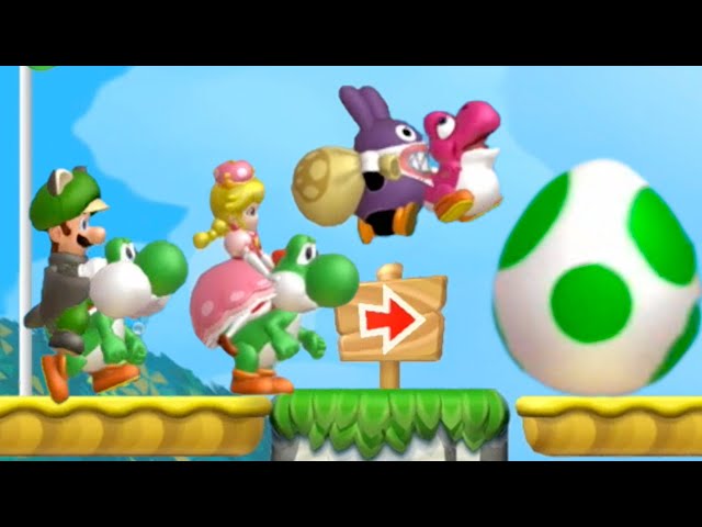 New Super Mario Bros. U Deluxe – 3 Players (Nabbit + Toadette + Luigi) #5
