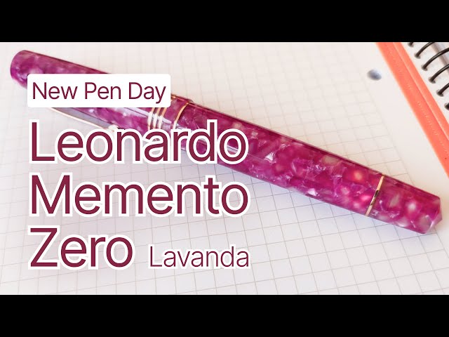 New Pen Day: Leonardo Memento Zero Lavanda with Broad Architect custom grind