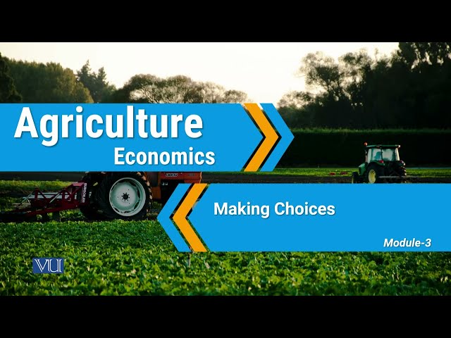 Making Choices | Agricultural Economics | ECO608_Topic003