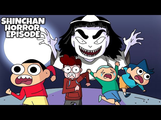 When Shinchan reacts to horror videos | Ft. NOT YOUR TYPE | Shinchan horror episode