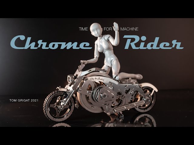 Plastic girl is building her own bike - Chrome Rider from Time for machine