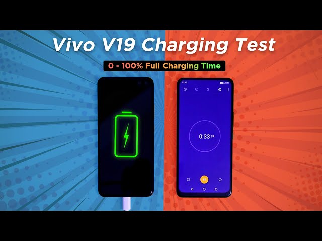 Vivo V19 - Charging Test (0% -100%) with 33W SuperFlash Charger⚡⚡ | Tech Mumbaikar