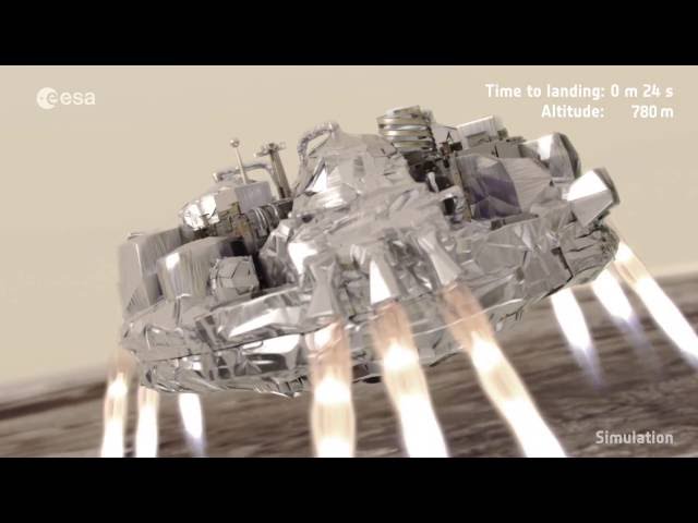 Simulated Mars landing