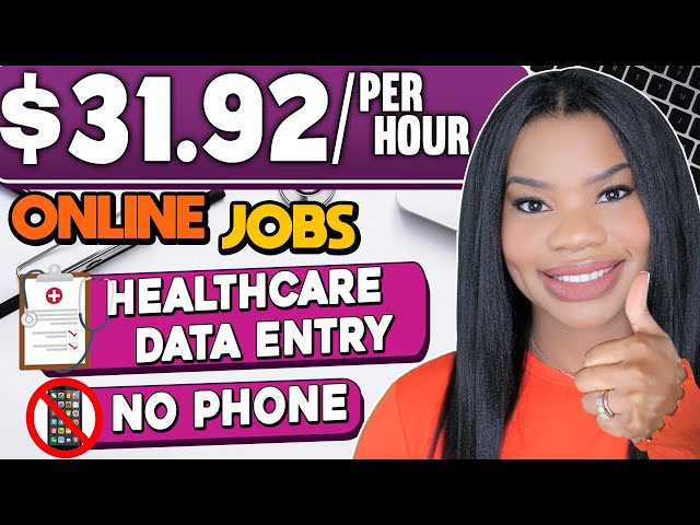 $31.92 HOURLY DATA ENTRY WORK FROM HOME JOBS! NO TALKING, JUST TYPING! WORK FROM HOME JOBS 2023