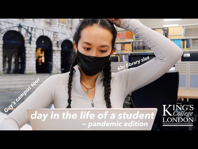 day in the life of a university student at kings college london - pandemic vlog
