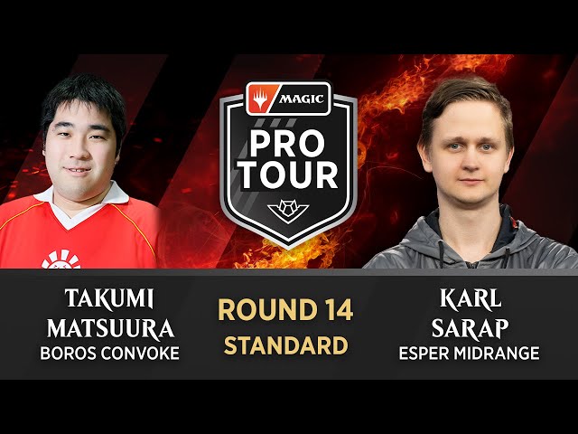 Takumi Matsuura vs. Karl Sarap | Round 14 | #PTThunder