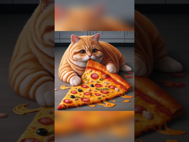 I love pizza #cats #cutcats #cartoon #cat #meow #shorts
