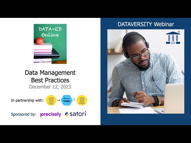 Data-Ed Online: Data Management Best Practices