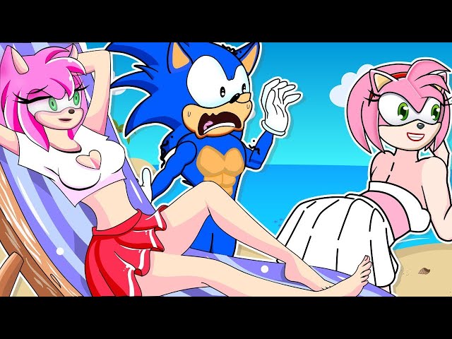 Sonic Is A Pervert ? Survival on a Deserted Island - Cartoon Animation - Sonic 2D Animation