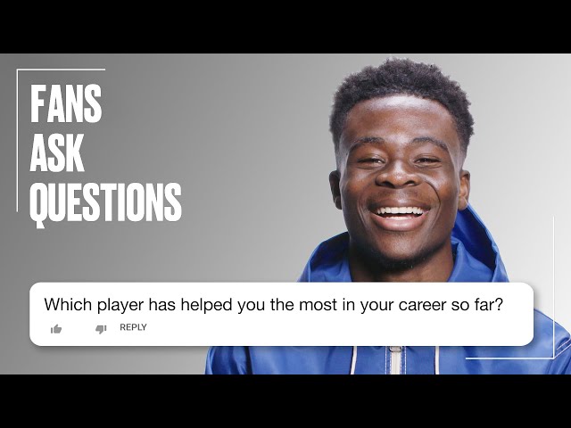 Bukayo Saka Reveals The Teammate Who Helped Him The Most | FAQs | @LADbible