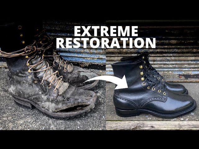 Rugged FIRE BOOTS Are Turned Into DRESS BOOTS | Our MOST Extreme Makeover YET