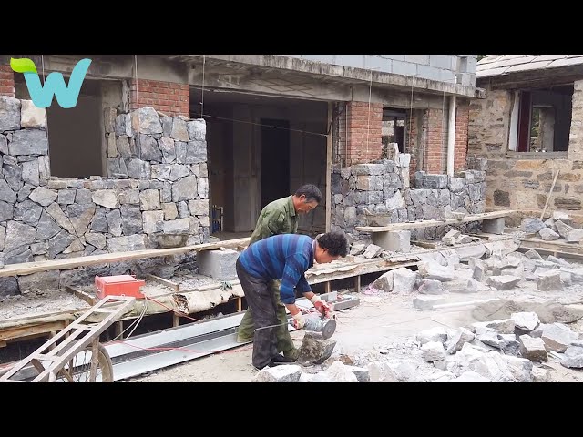 Renovating and building a stone house on the top of a mountain | WU Vlog ▶ 63