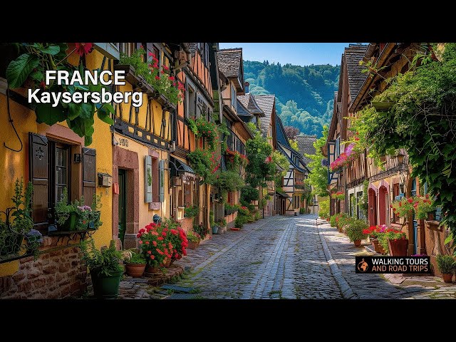 Beautiful French Villages 🇫🇷 Kaysersberg France, Alsace Village Tour in 4k video