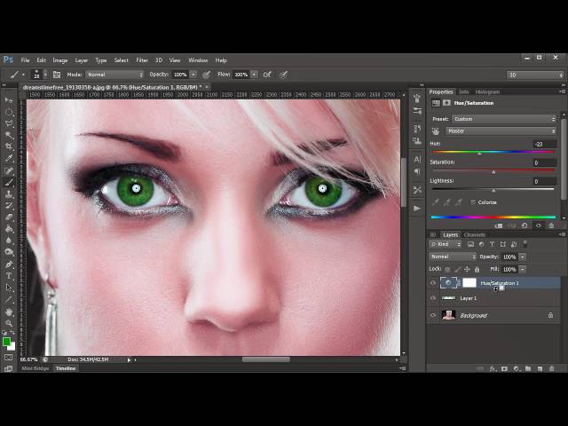 Change Eye Color Easily in Photoshop CS6