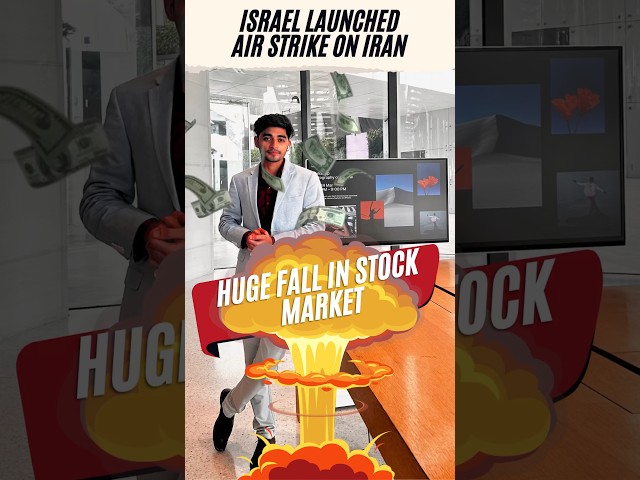 Israel Launched Attack On Iran | Major Gap Down In Stock Market | Israel Iran Conflict | #shorts