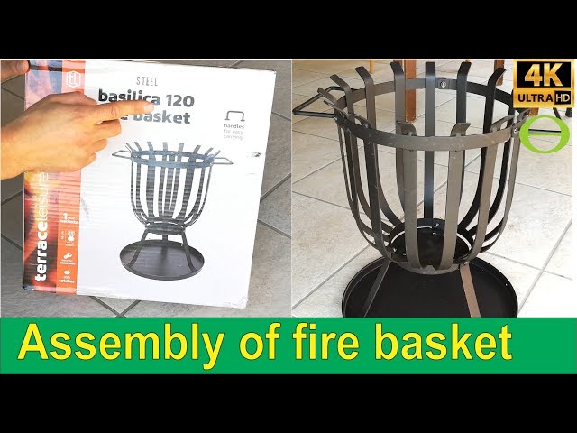 How to assemble a fire basket