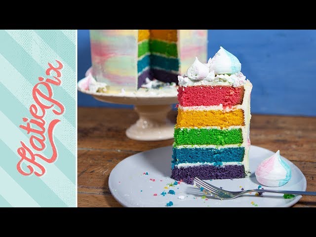 Juliet Sear X Ultimate Rainbow Cake Recipe | Katie Pix