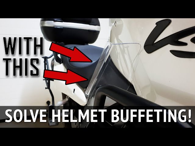 Fix helmet buffeting on motorcycle with Leg Wind Deflectors!