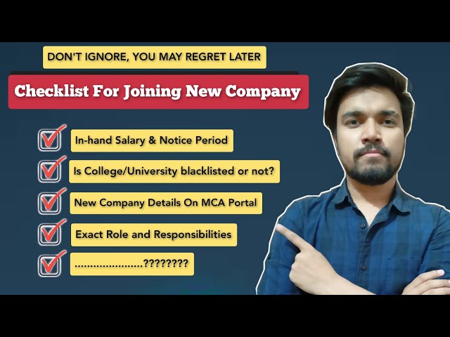 Checklist Before Joining A New Company | Verify Now Or REGRET LATER | Real Incident | Nitin Mangotra