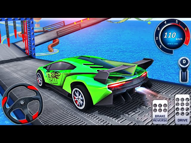 Impossible GT Car Stunt Racing Simulator - Muscle Car Mega Tracks Races 3D - Android GamePlay #4