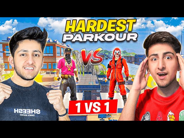 Hardest Parkour Challenge As Gaming Vs Noob Brother 1 Vs 1 Who Will Win? - Garena Free Fire India