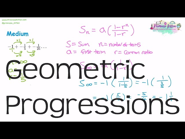 Geometric Progressions | Revision for Maths A-Level and IB