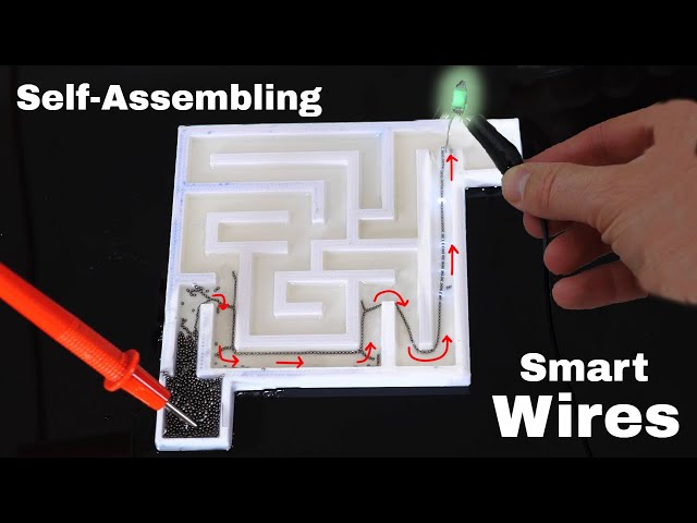 Self-Assembling Wires That Can Solve a Maze!