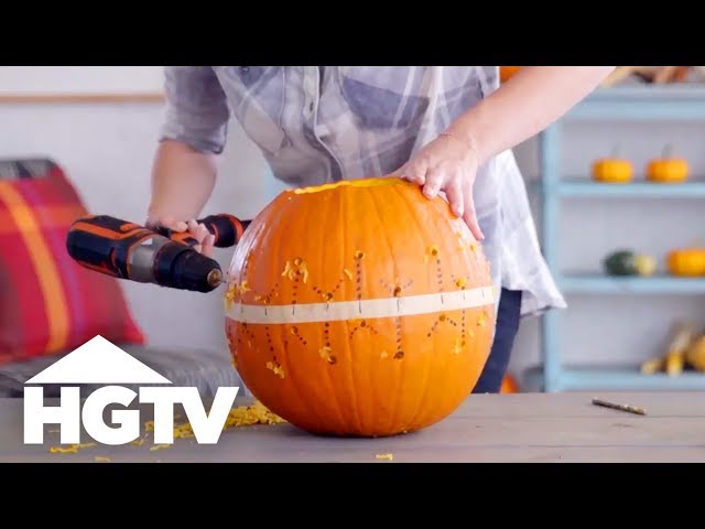 Power Drill Pumpkin Carving | HGTV