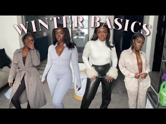 AFFORDABLE Haul of winter basics: Nordstrom Rack, Pretty Little Thing, My Outfit Online Shein & more