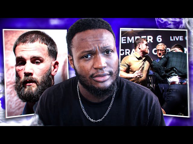 CANELO & CALEB PLANT THROW HANDS EARLY! | Press Conference Reaction