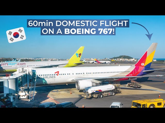 TRIPREPORT | Asiana Airlines (ECONOMY) | Boeing 767-300 | Jeju - Seoul Gimpo