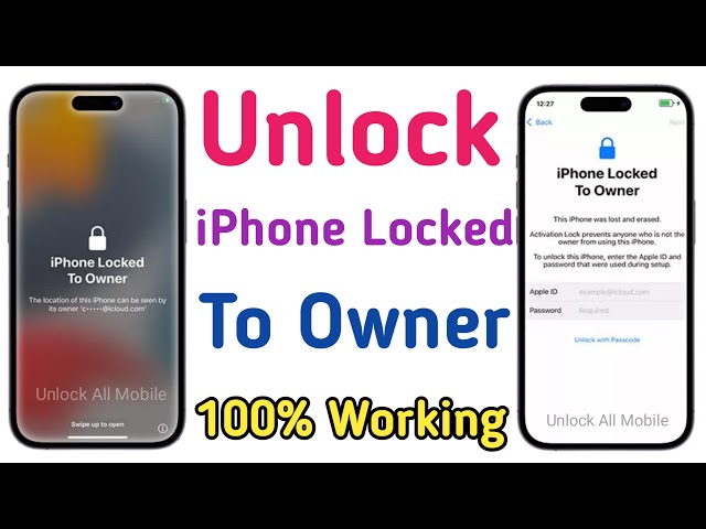 iPhone Lock To Owner Unlock Activation Lock | Unlock iPhone iCloud Lock | Remove iCloud Lock