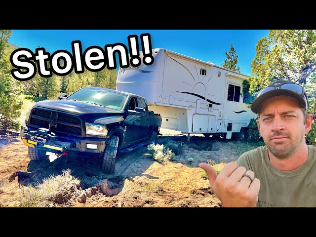 Solo Recovery Of HUGE Trailer Abandoned In The Desert!