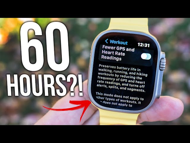 60 Hours of Battery Life?! - Testing Low Power Mode for Apple Watch Ultra!