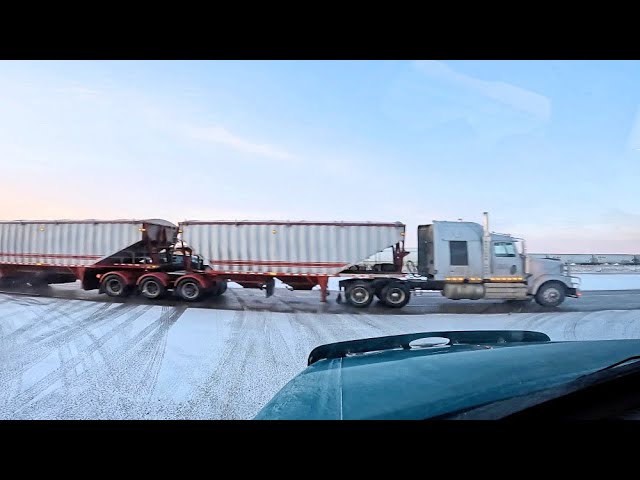 Truck fahren auf eisigen Straßen in Kanada - Truck TV Amerika #614