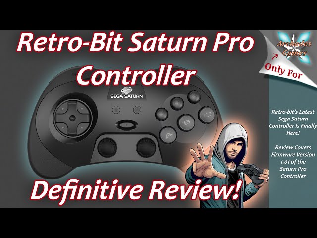Retro-Bit Sega Saturn Pro Controller FW 1.01 Review - My Go-To For Saturn Gaming!