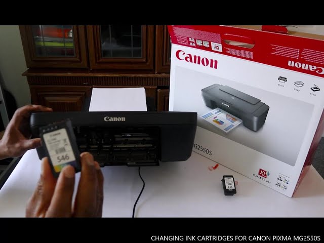 CHANGING INK CARTRIDGES FOR CANON PIXMA MG2550S