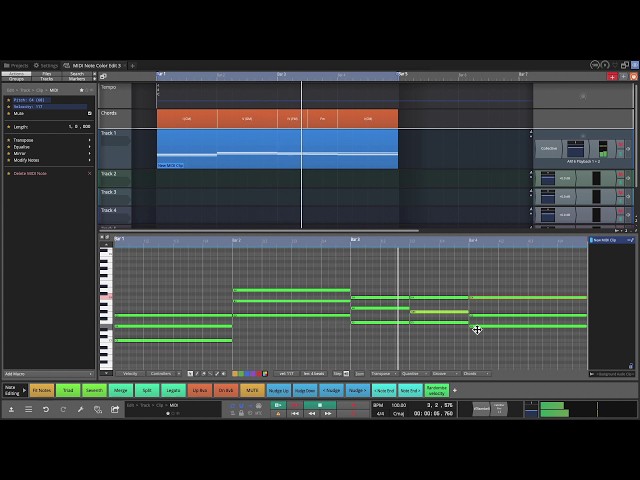 Tracktion Waveform 11 - Using MDI Note Colors to Edit in Key -  Prt 2 (Video 22)