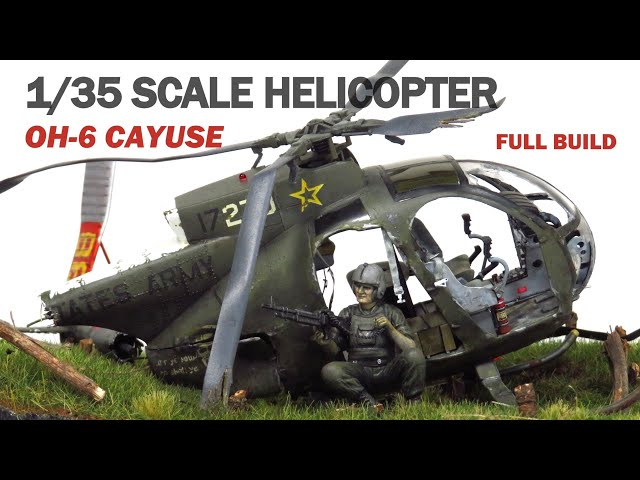 BUILDING OH-6A CAYUSE  - Crash Diorama - 1/35 Scale Modelkit