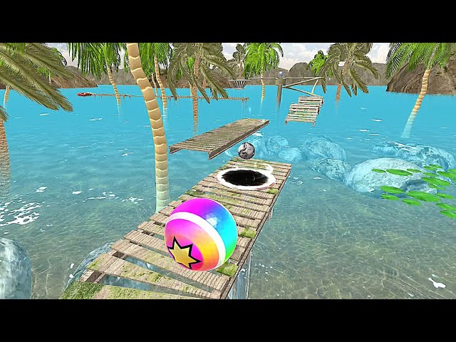 Rolling Balls Sky 3D Water 🌈 Landscape Gameplay Android iOS 💥 Nafxitrix Gaming Game 3