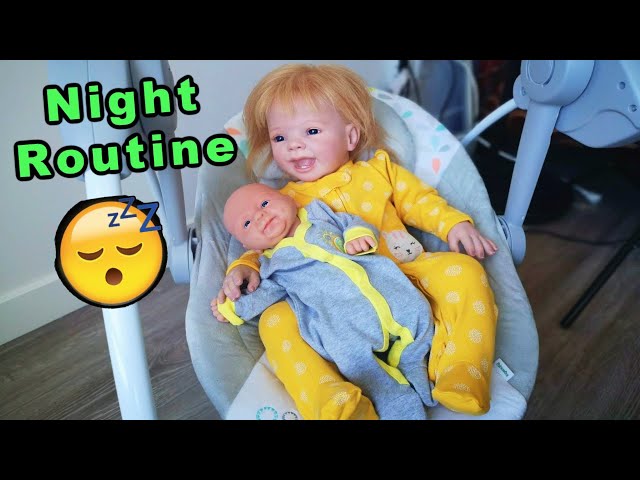 Night Routine of Silicone Baby Noah and Reborn Toddler Jenny