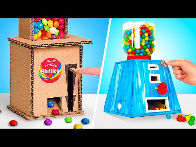 DIY Gum and Candy Dispenser From Cardboard