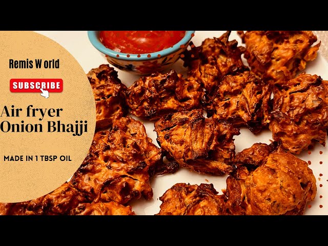 Air Fryer Onion Bhaji | Onion Fritters | Onion Pakora | Air Fryer February 2022