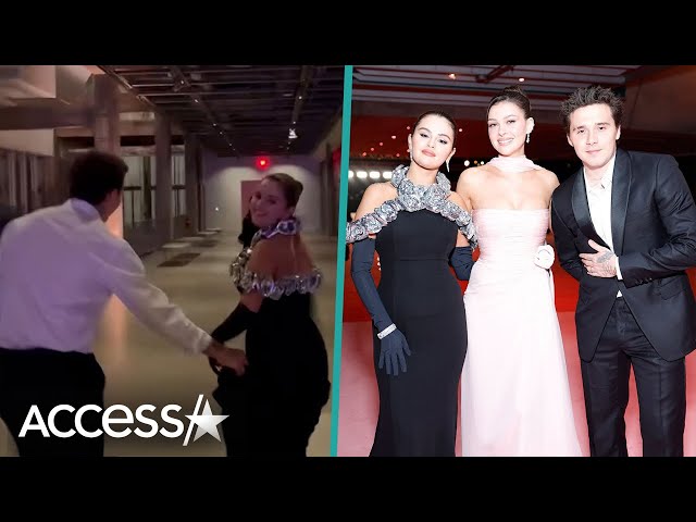 Brooklyn Beckham Helps Selena Gomez w/ Her Dress In Cute Video