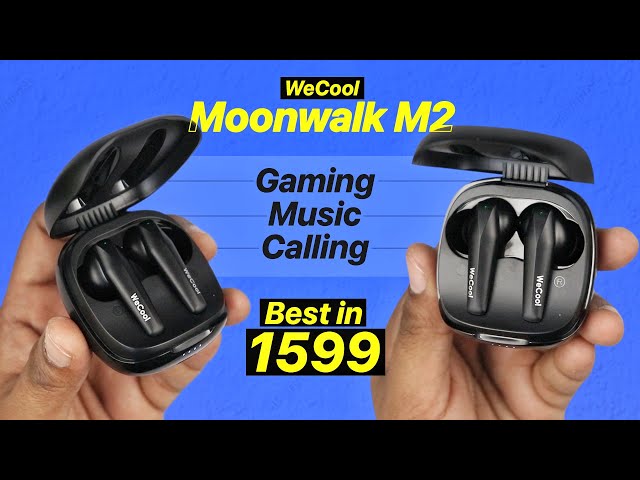 WeCool Moonwalk M2 TWS Earbuds in Rs 1599 ⚡ BT 5.1 |  ENC | Gaming Mode | 32 Hrs Battery + GIVEAWAY!