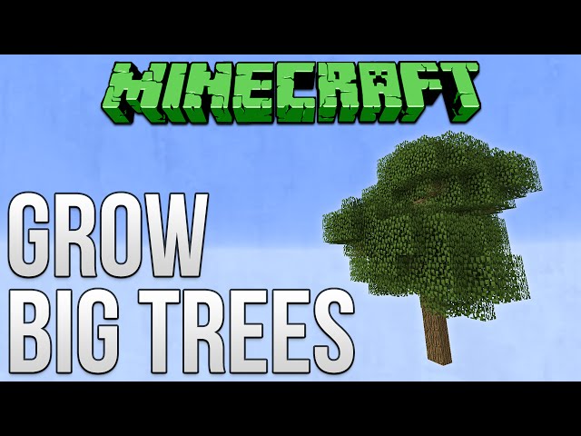 Minecraft: How To Grow Big Trees (100%) Tutorial