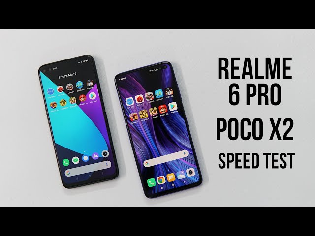 Realme 6 Pro vs POCO X2 Speed Test Comparison | Multitasking Test, App Loading, Bootup Speed