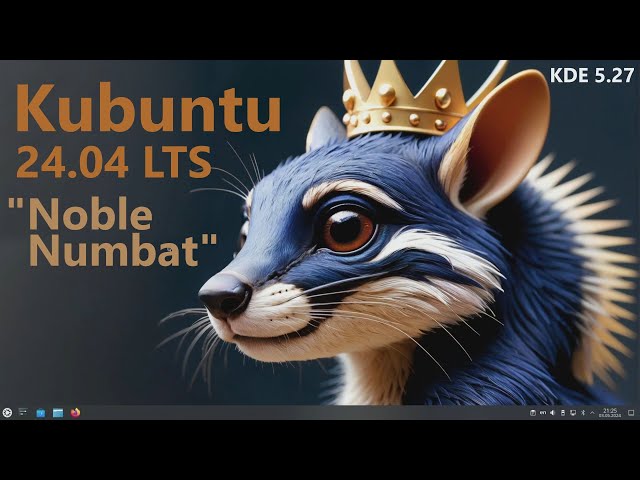 Kubuntu 24.04 LTS "Noble Numbat" (KDE 5.27.11)